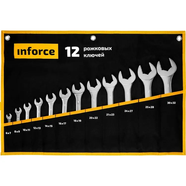 Набор рожковых ключей Inforce 06-05-44 Набор рожковых ключей Inforce 06-05-44