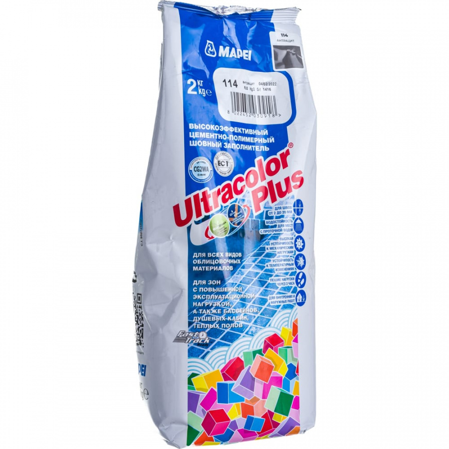 Затирка для швов MAPEI ULTRACOLOR PLUS №114