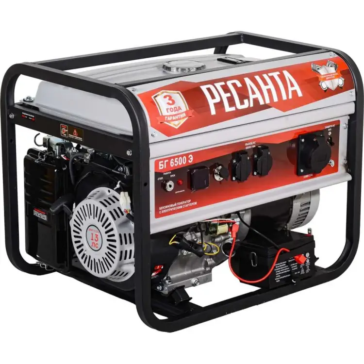 Электрогенератор Ресанта БГ 6500 Э 64/1/46 Электрогенератор Ресанта БГ 6500 Э 64/1/46
