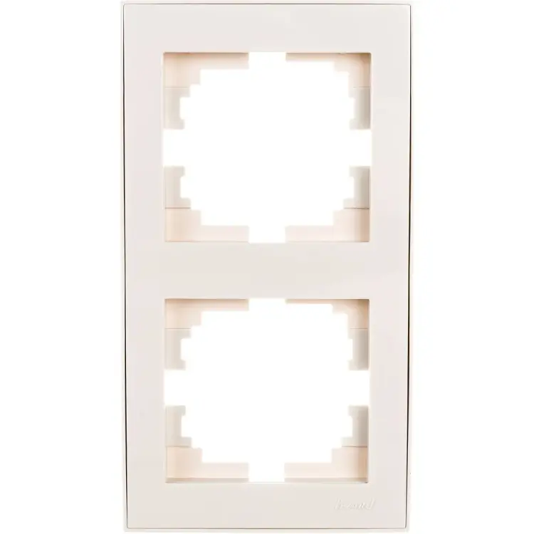 Двухместная вертикальная рамка Lezard RAIN 703-0303-152