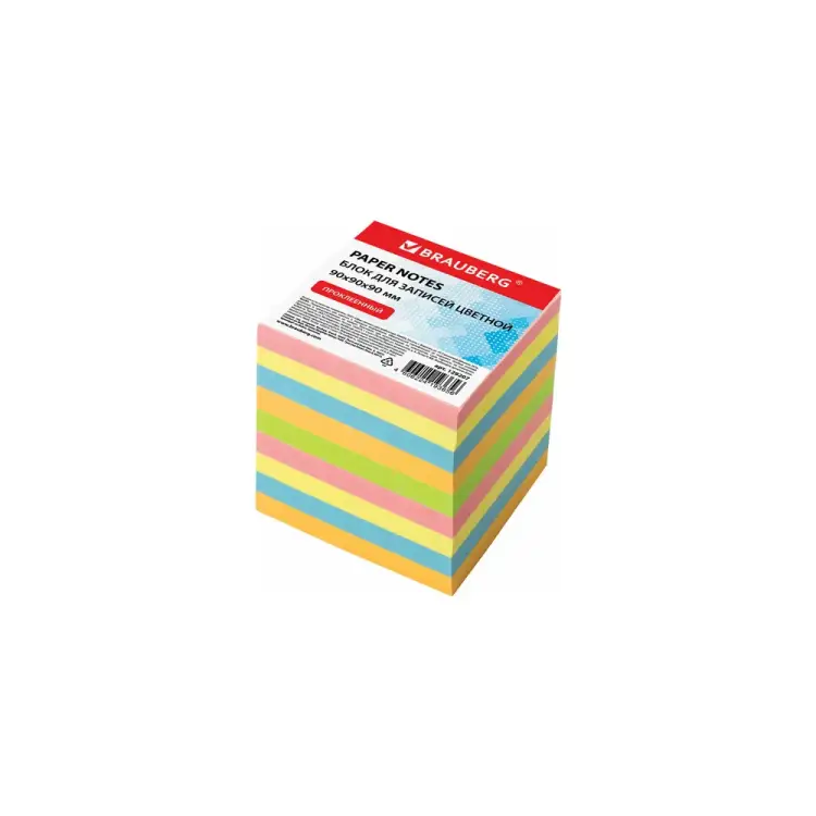 Проклеенный блок для записей BRAUBERG 129207