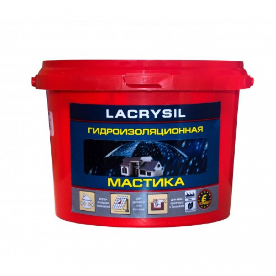 Гидроизоляционная акриловая мастика LACRYSIL 33