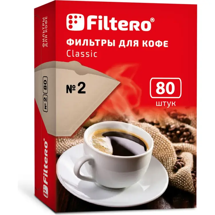 Фильтры для кофе FILTERO №2 Фильтры для кофе FILTERO №2