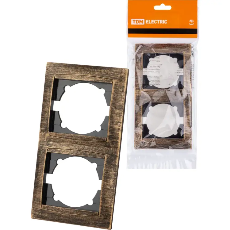 2-х постовая вертикальная рамка TDM ELECTRIC SQ1815-0779