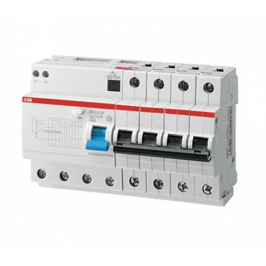 Дифференциальный автомат ABB DS204 4п 6мод. C 32A 30mA AC 6kA