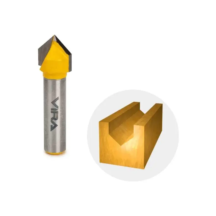 Пазовая галтельная V-образная фреза VIRA 553362