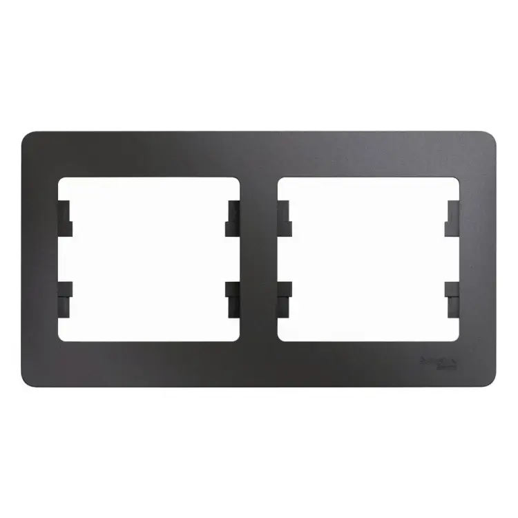 Горизонтальная двухместная рамка Systeme Electric GLOSSA GSL001302