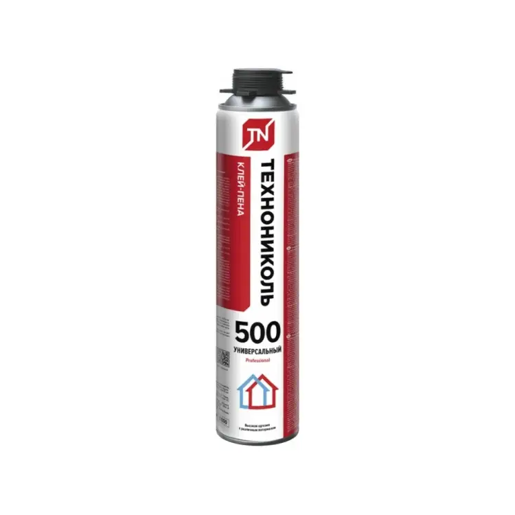 Клей-пена для пенополистирола Технониколь PROFESSIONAL 500 TN528379 Клей-пена для пенополистирола Технониколь PROFESSIONAL 500 TN528379