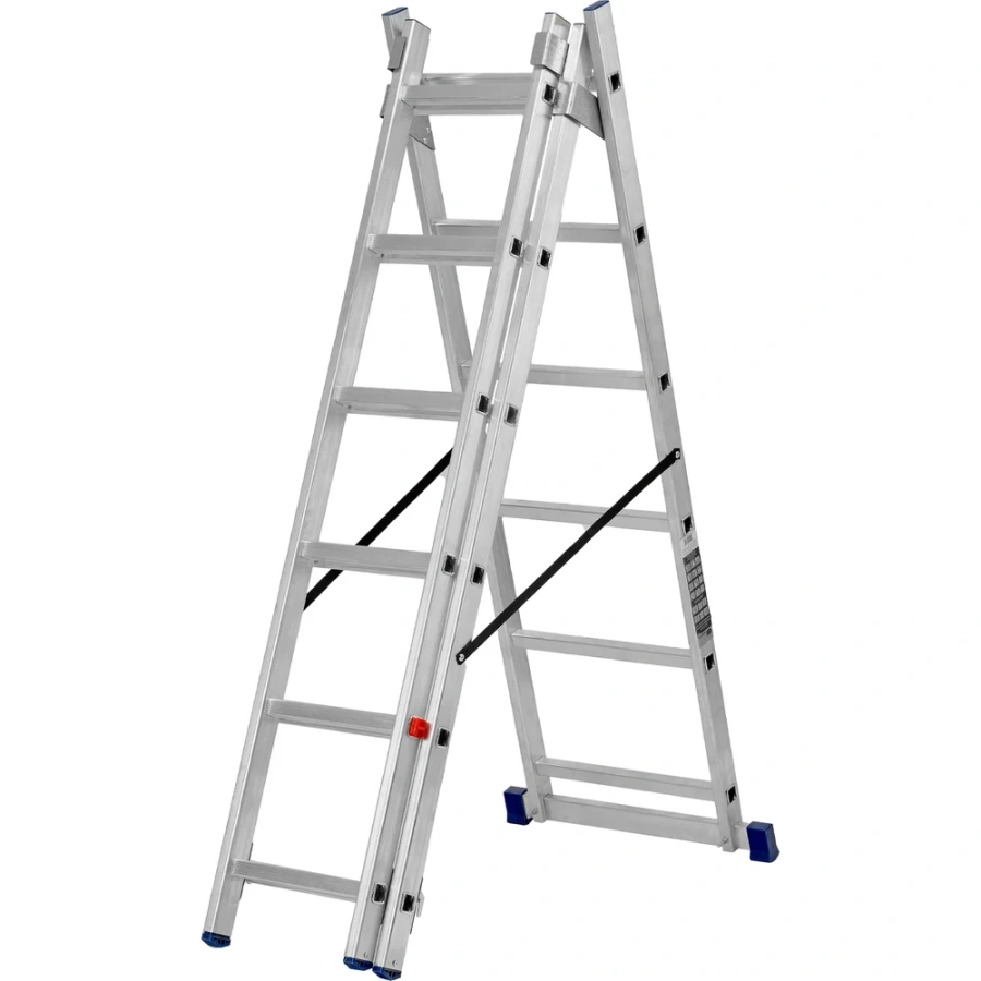 Алюминиевая трехсекционная лестница СИБРТЕХ 97816