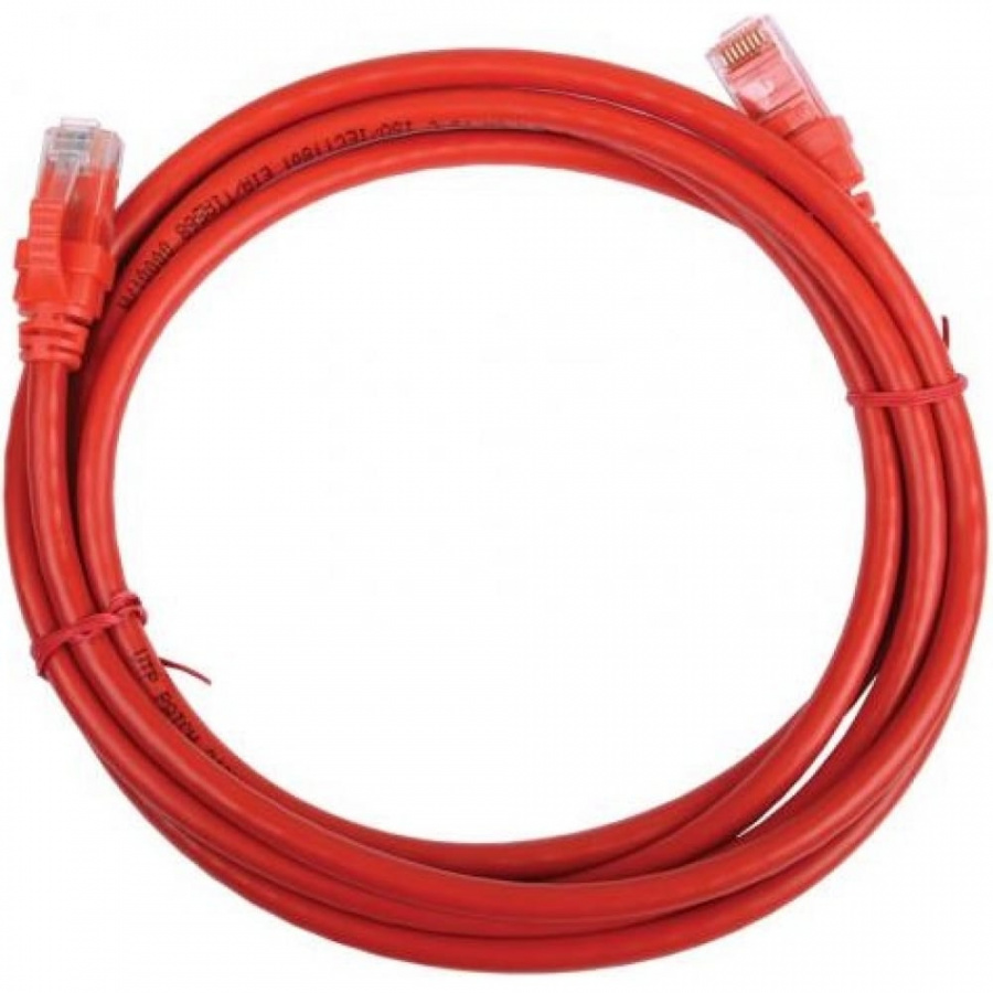 Патч-корд Hyperline PC-LPM-UTP-RJ45-RJ45-C5e-0.3M-LSZH-RD