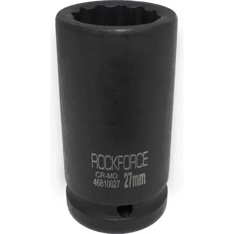 Глубокая ударная двенадцатигранная торцевая головка Rockforce RF-46810027(29395)