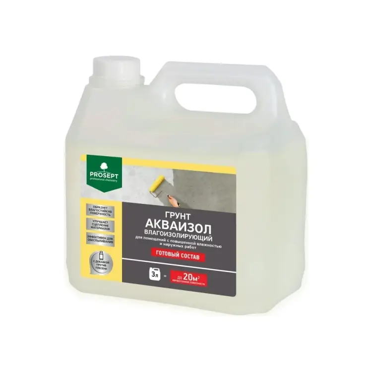 Влагоизолирующий грунт PROSEPT Акваизол 048-3