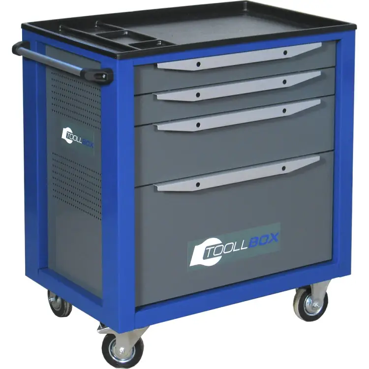 Инструментальная тележка Toollbox standart TBS-4 RAL 5005 Инструментальная тележка Toollbox standart TBS-4 RAL 5005