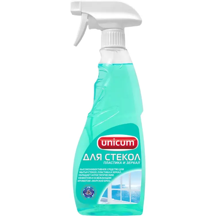Спрей для стекол, пластика и зеркал UNICUM 300285