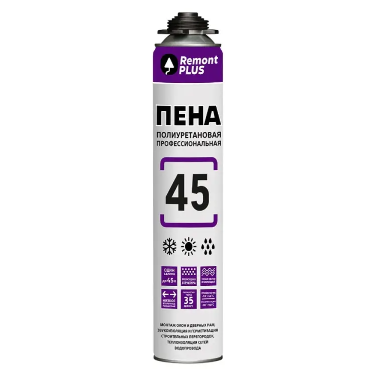 Всесезонная монтажная пена MASTERTEKS REMONT PLUS PRO 53458 Всесезонная монтажная пена MASTERTEKS REMONT PLUS PRO 53458