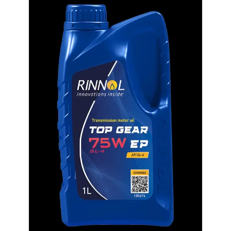 Трансмиссионное синтетическое масло RINNOL TOP GEAR 75W EP GL-4 100674