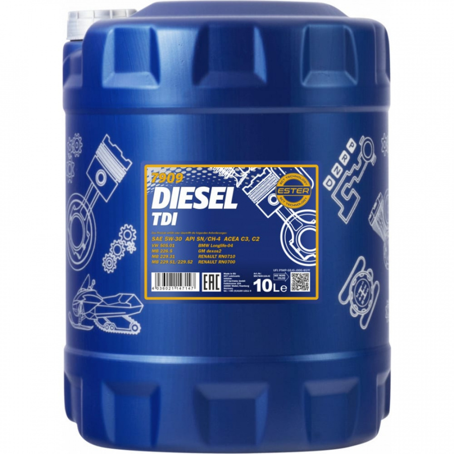 Синтетическое моторное масло MANNOL DIESEL TDI 5W-30