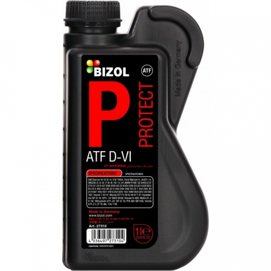 НС-синтетическое трансмиссионное масло для АКПП Bizol Protect ATF D-VI