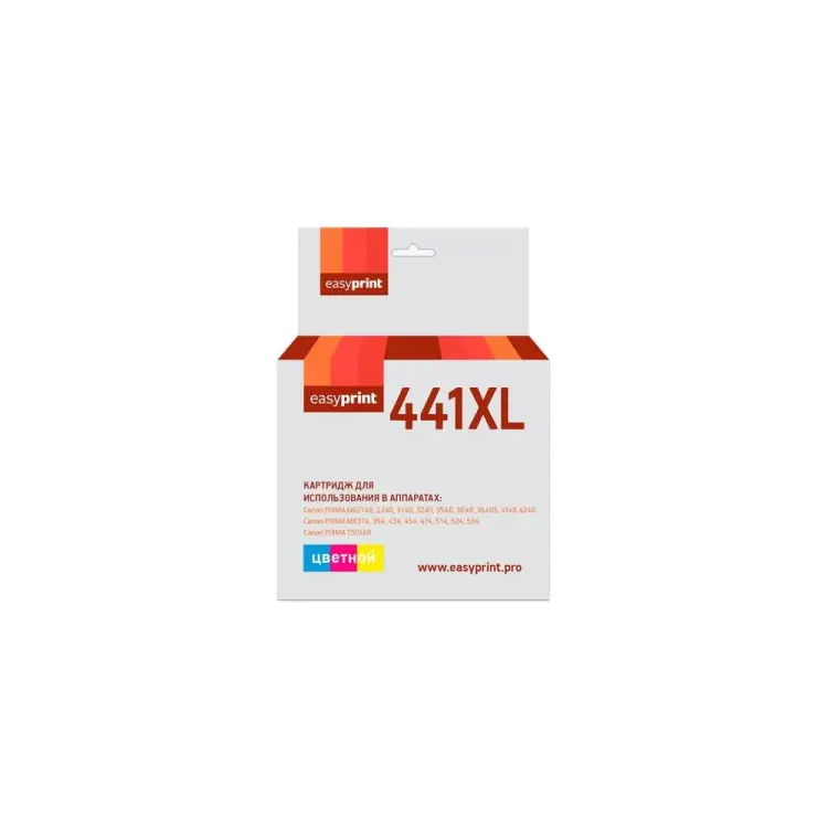Картридж для Canon PIXMA MG2140, 3140, 3540, MX394, 434, 474, EasyPrint CL-441XL IC-CL441XL Картридж для Canon PIXMA MG2140, 3140, 3540, MX394, 434, 474, EasyPrint CL-441XL IC-CL441XL