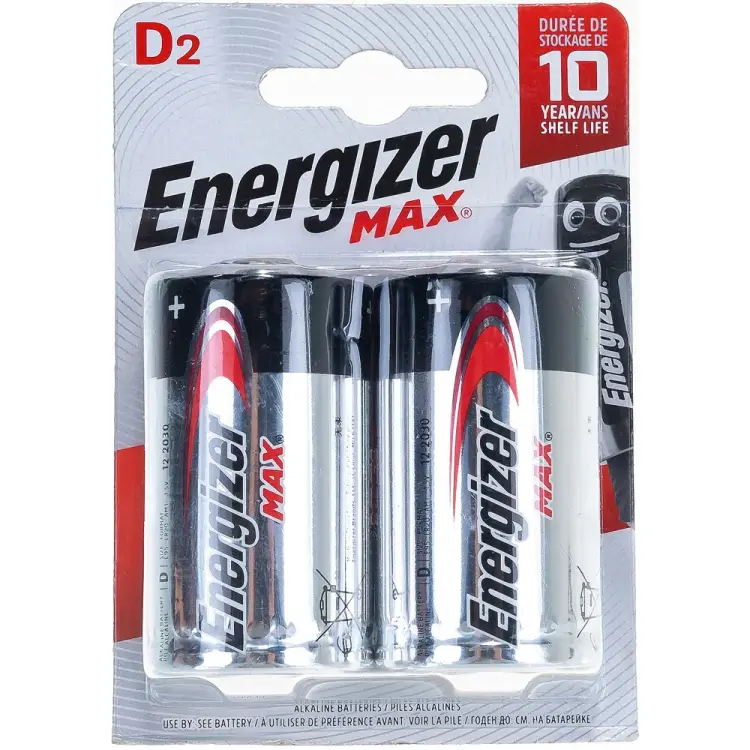 Батарейка Energizer Maximum LR20 D MAX 1.5В бл/2 щелочная 7638900426823