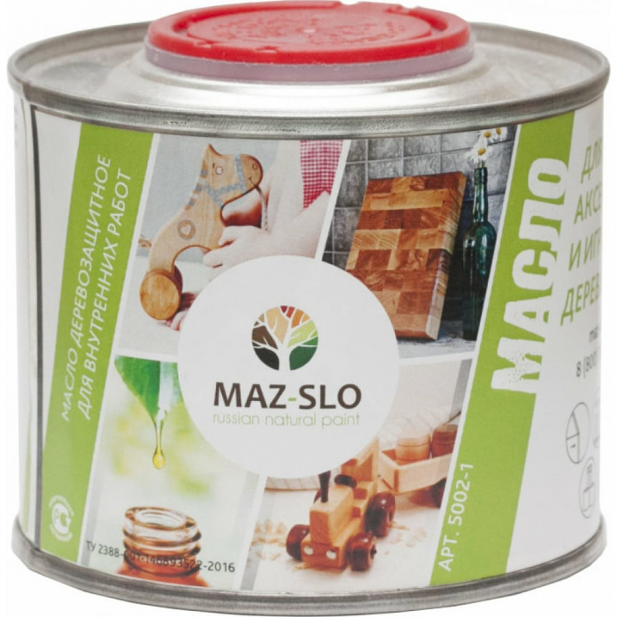 Масло для кухонных аксессуаров и игрушек из дерева MAZ-SLO 8071583