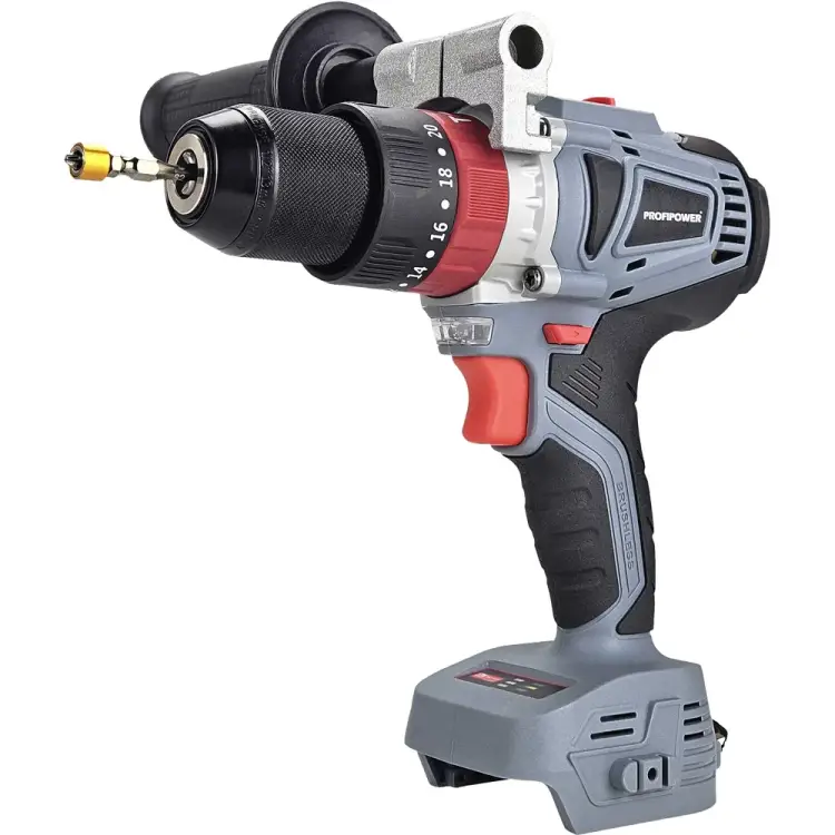 Аккумуляторная бесщеточная ударная дрель Profipower MKDHP-18V E0162