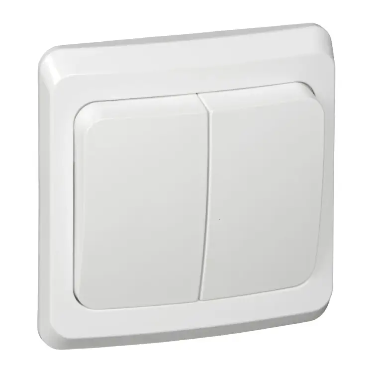 Двухклавишный выключатель Systeme Electric Этюд BC10-006B