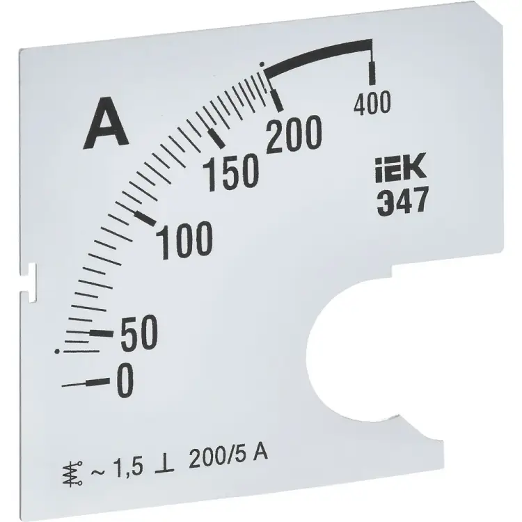Сменная шкала к амперметру IEK э47 IPA10D-SC-0200