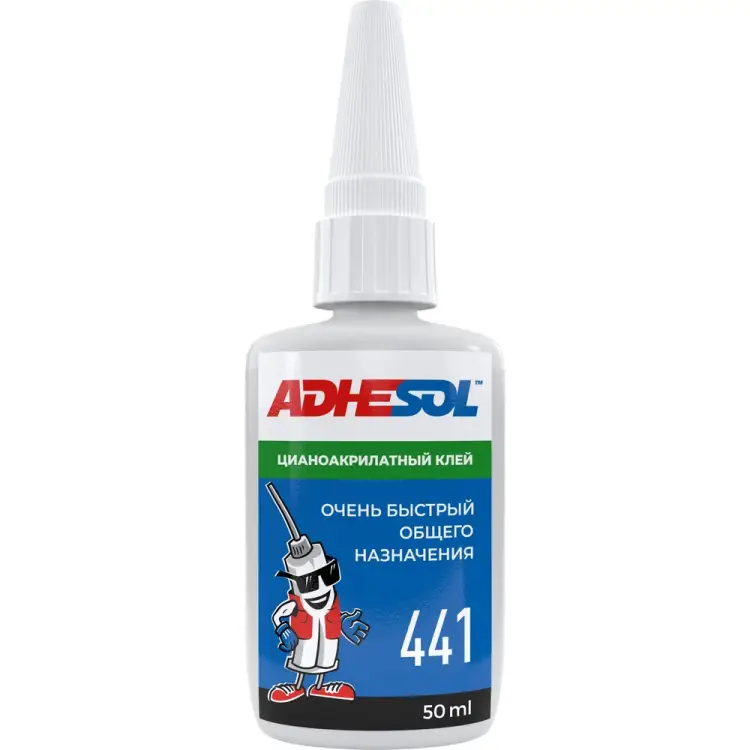 Проникающий цианоакрилатный клей ADHESOL 441 441103