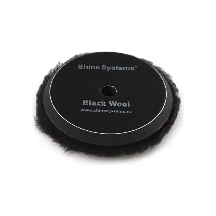 Полировальный круг Shine systems Black Wool Pad SS539 Полировальный круг Shine systems Black Wool Pad SS539
