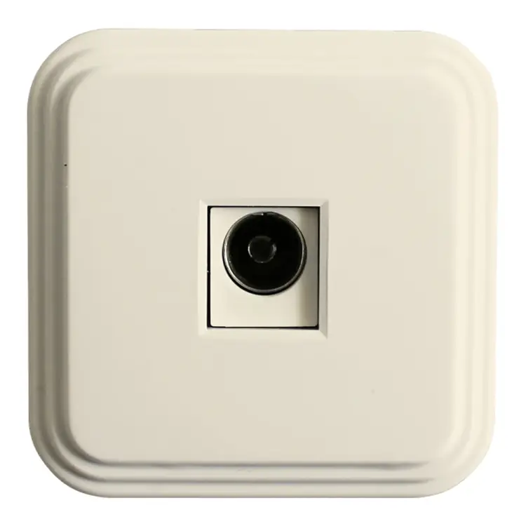 Одноместная телевизионная розетка STEKKER PST00-20-20 (ТР-01-БЖ) 49063