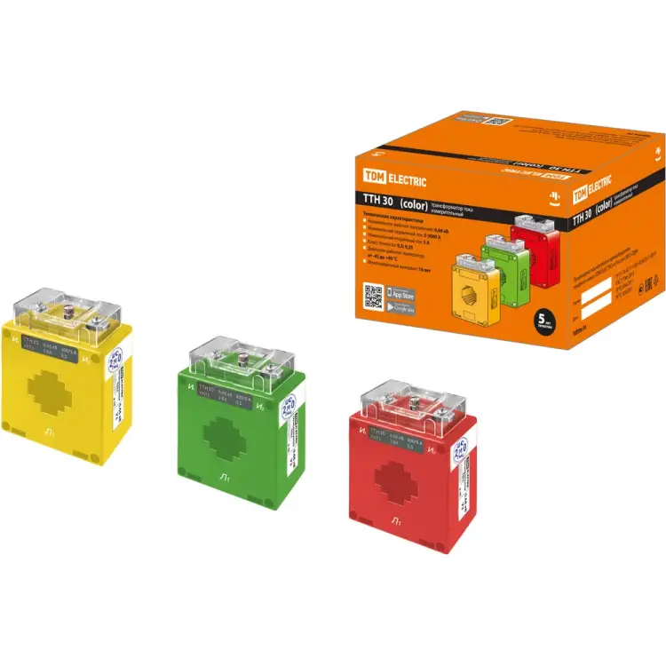 Трансформатор тока TDM ELECTRIC ТТН 30/200/5-5VA/0,5-Р SQ1101-1211