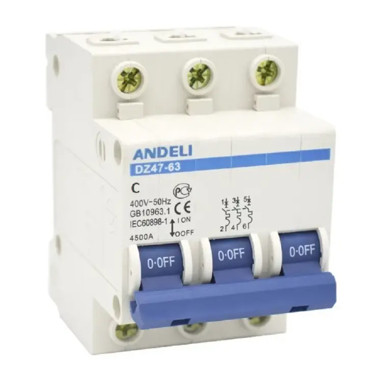 Автоматический выключатель ANDELI DZ47-63 ADL01-092