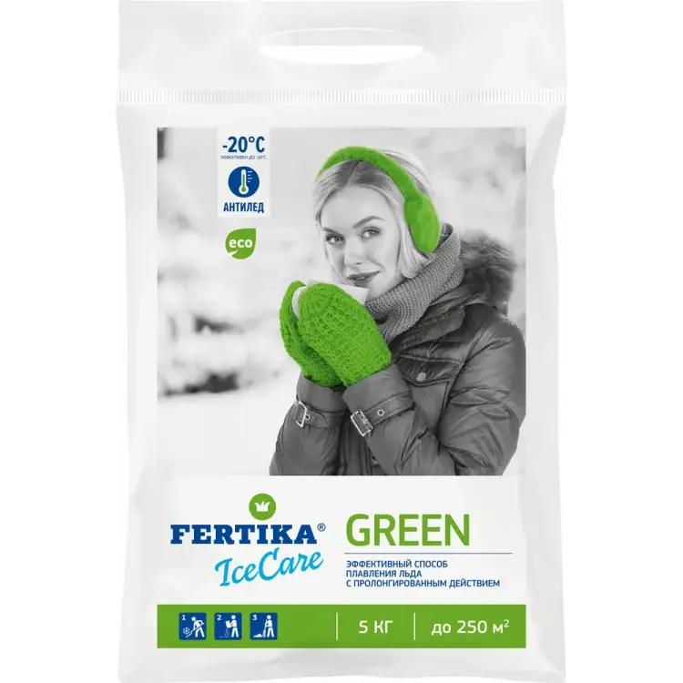 Противогололедный реагент Fertika Icecare Green Ф03461