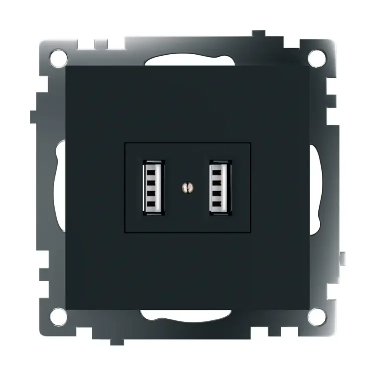 Двухместная usb-розетка STEKKER GLS10-7115-05 Катрин 39616