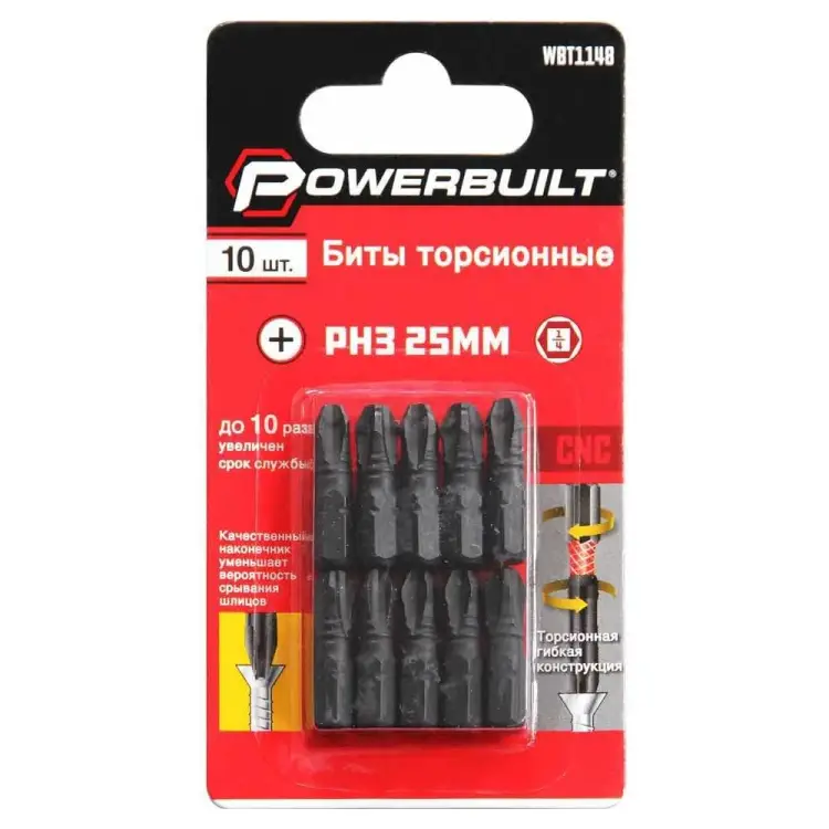 Торсионные биты TORGWIN Powerbuilt WBT1148 Торсионные биты TORGWIN Powerbuilt WBT1148