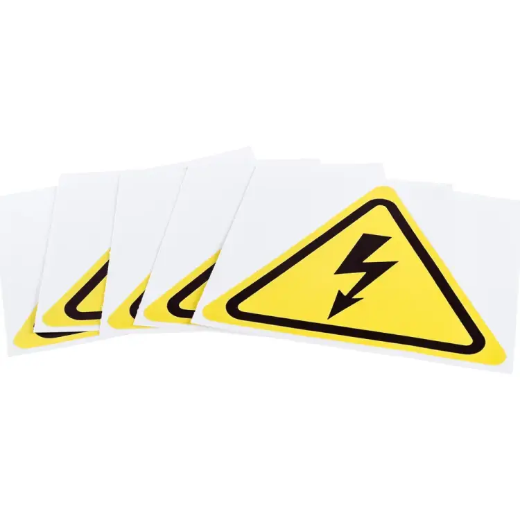 Наклейка REXANT знак электробезопасности Опасность поражения электротоком 56-0006