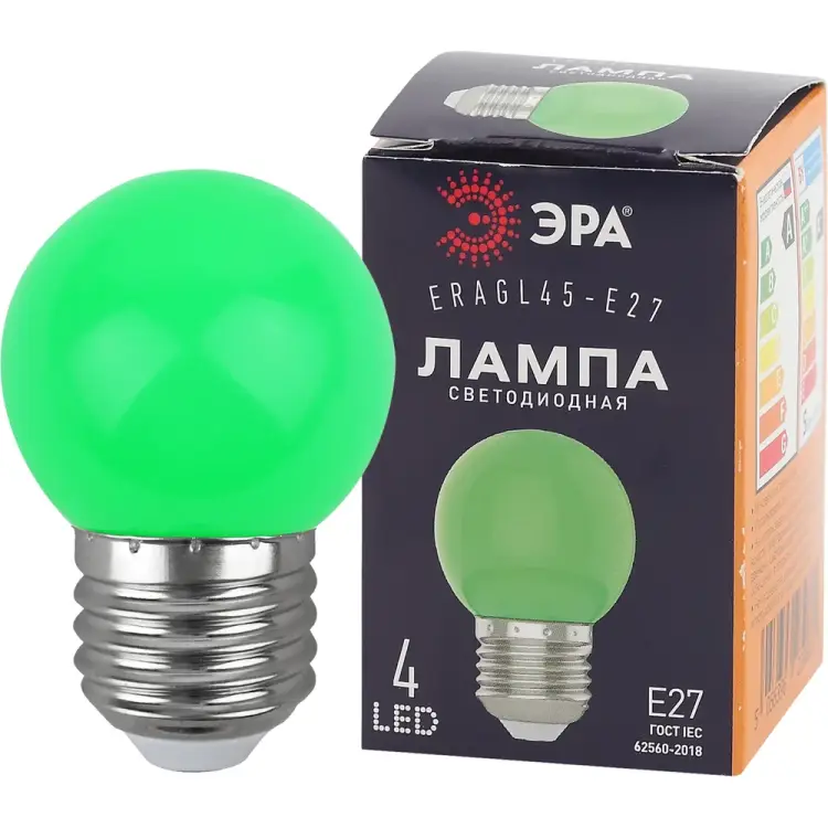 Светодиодная лампа ЭРА ERAGL45E27 LED Р451WE27 Б0049574 Светодиодная лампа ЭРА ERAGL45E27 LED Р451WE27 Б0049574