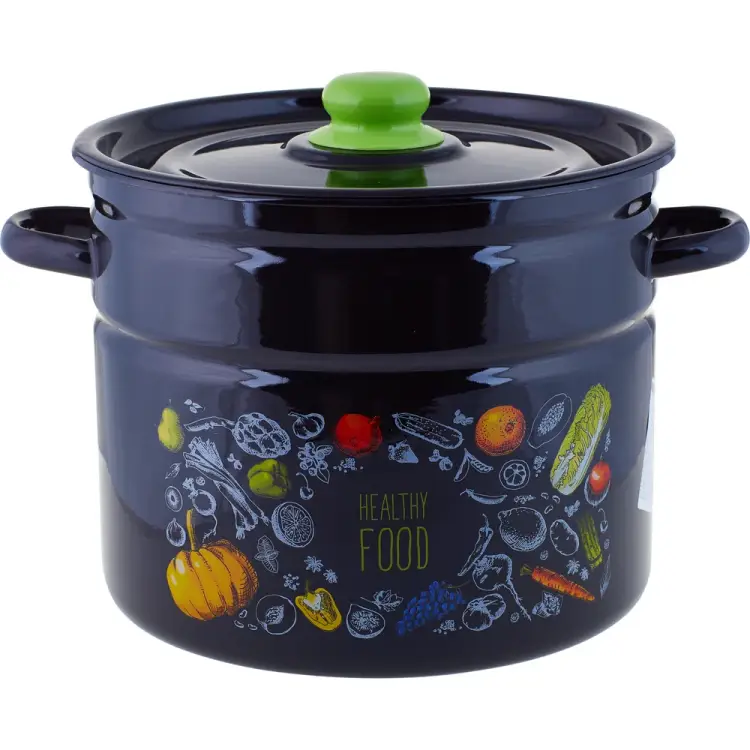 Цилиндрическая эмалированная кастрюля appetite Healthy food 1с200с Healthy Цилиндрическая эмалированная кастрюля appetite Healthy food 1с200с Healthy