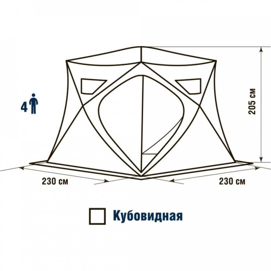 Палатка HIGASHI Winter Camo Pyramid