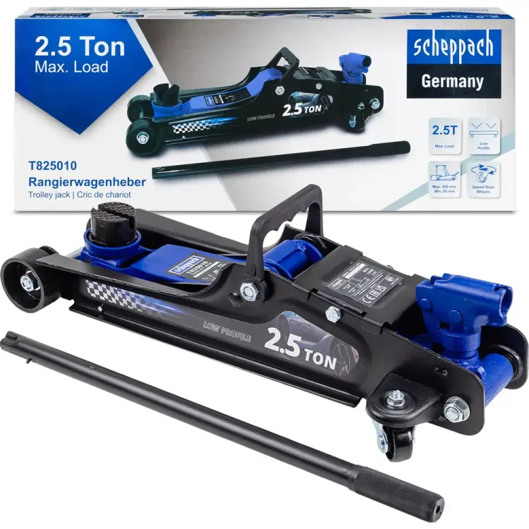 Низкопрофильный подкатной гидравлический домкрат Scheppach Sch-T825010(58506)