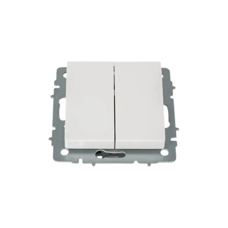 Двухклавишный выключатель IEK Brite вс10-2-0-брб BR-V20-0-10-K01