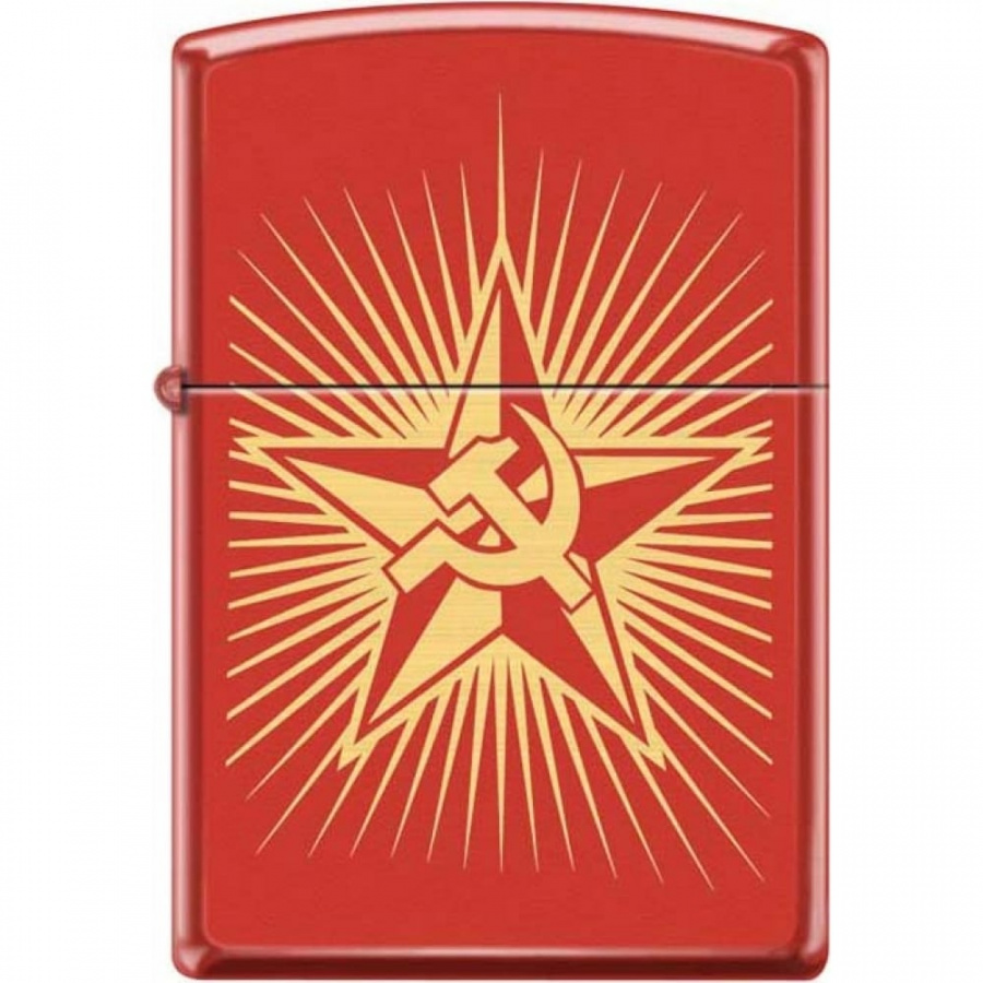 Зажигалка Zippo Серп и Молот на Звезде