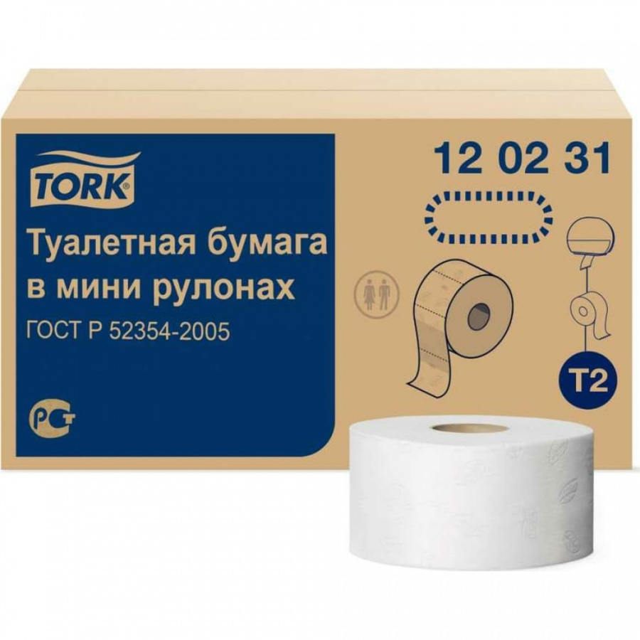 Двухслойная туалетная бумага TORK Advanced