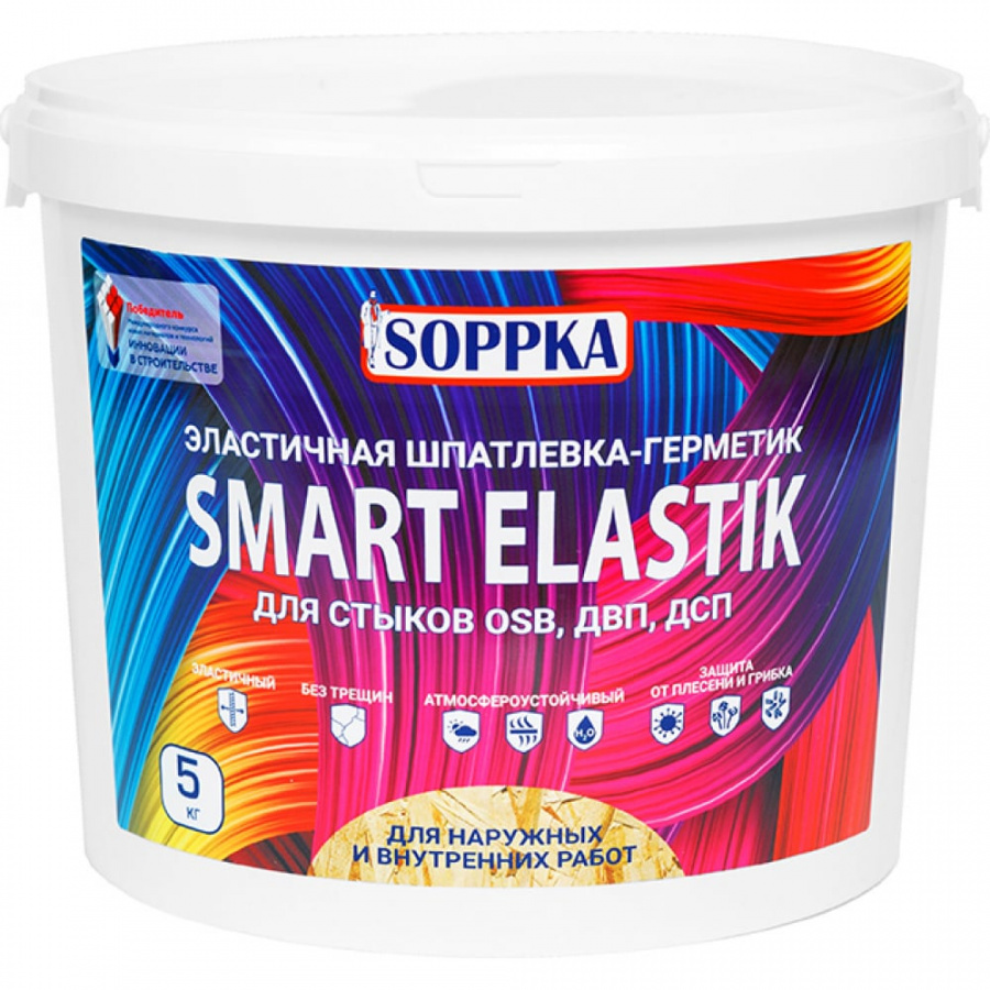 Эластичная шпатлевка-герметик для OSB SOPPKA SMART ELASTIK