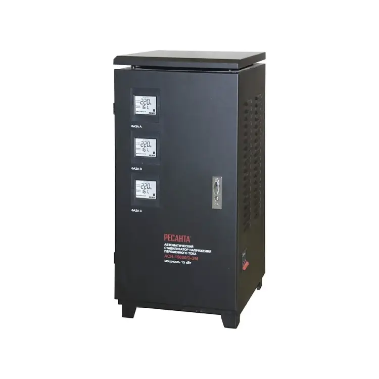 Трехфазный стабилизатор напряжения Ресанта АСН 15000/3 Трехфазный стабилизатор напряжения Ресанта АСН 15000/3