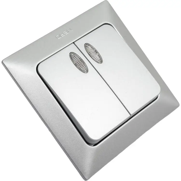 Двухклавишный выключатель NE-AD Aras 93-122-03I