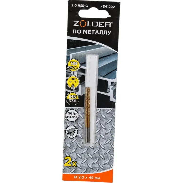 Сверло по металлу ZOLDER 4341202 Сверло по металлу ZOLDER 4341202
