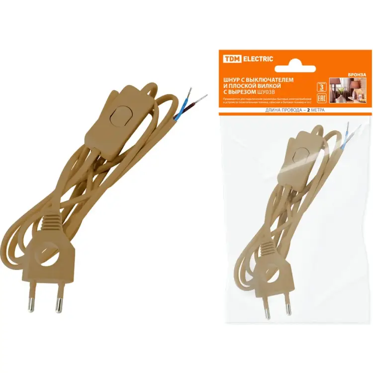 Шнур TDM ELECTRIC ШУ03В SQ1305-0023 Шнур TDM ELECTRIC ШУ03В SQ1305-0023