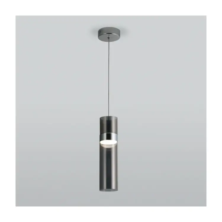 Потолочный светильник Eurosvet 50244/1 led хром/дымчатый a061289